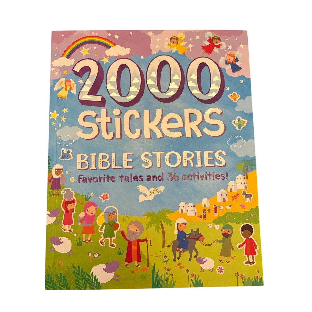 Parragon 2000 Stickers Bible Stories Activity Book Kids Favorite Tales 2016